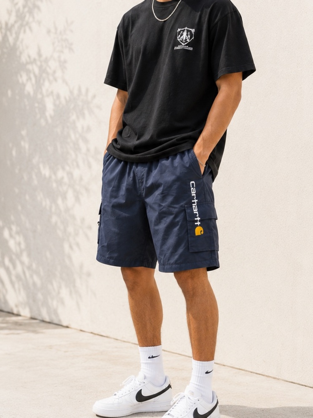 Carhartt Men's Navy Cargo Shorts